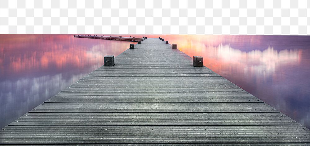Aesthetic boardwalk png border, transparent background