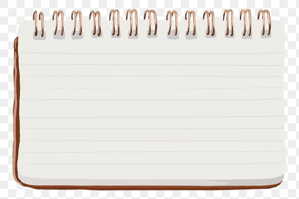 Cute notebook png sticker, transparent background