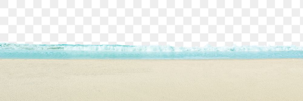 Seascape png border, transparent background