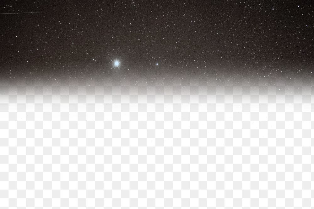 Night sky png border, transparent background