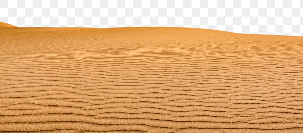 Desert png border, transparent background
