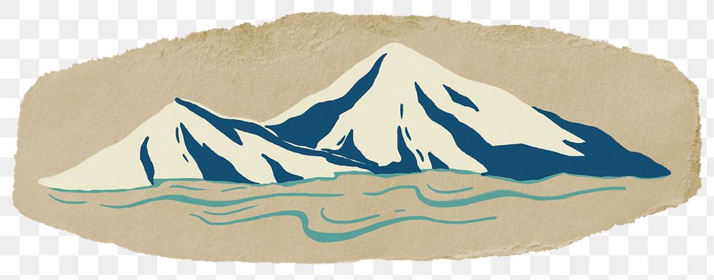 Mountain  png sticker, transparent background