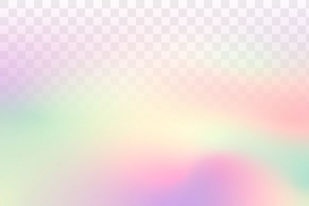 Gradient holographic png overlay, transparent background