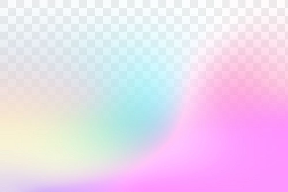 Aesthetic gradient png overlay, transparent background