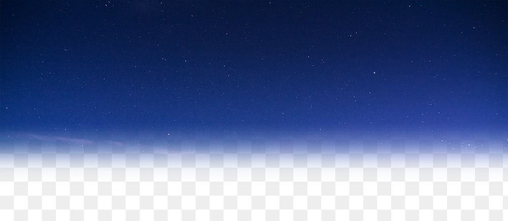 Night sky png border, nature photo, transparent background