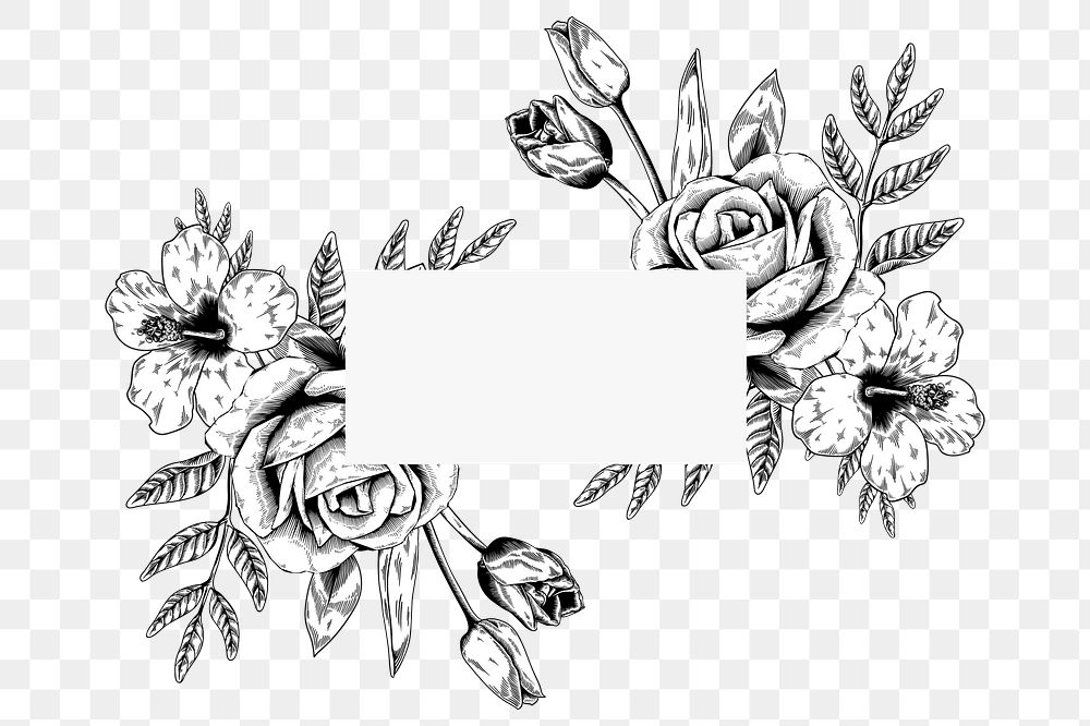 Gold floral pattern white badge Premium PNG Sticker rawpixel