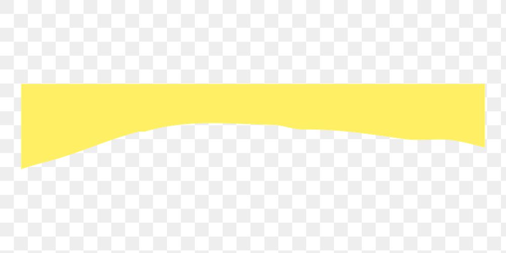 Yellow png border sticker, transparent background