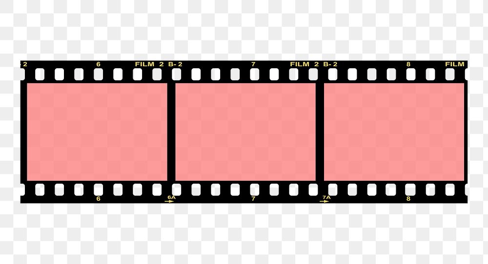 Film strip png sticker, transparent background. Free public domain CC0 image.