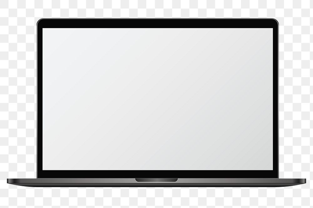 Laptop png sticker, digital device, transparent background