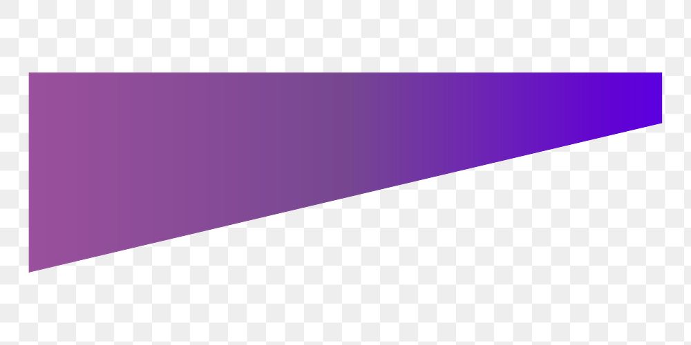 Png purple gradient border sticker, transparent background