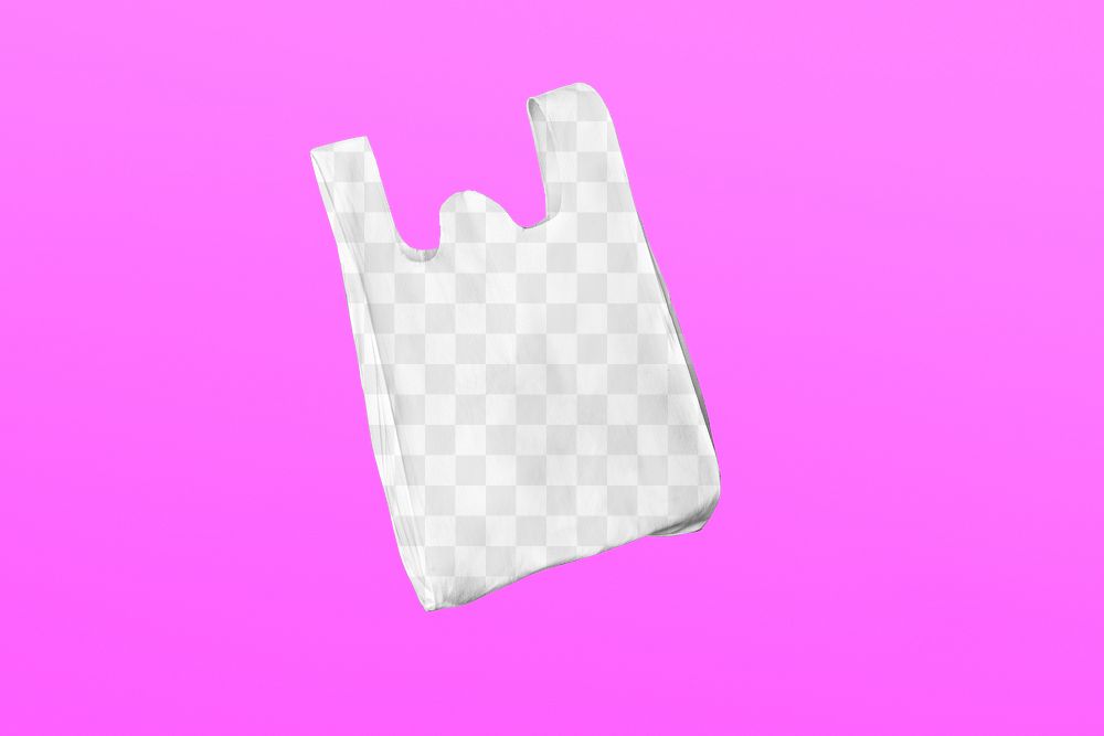 Sustainable shopping bag mockup png transparent