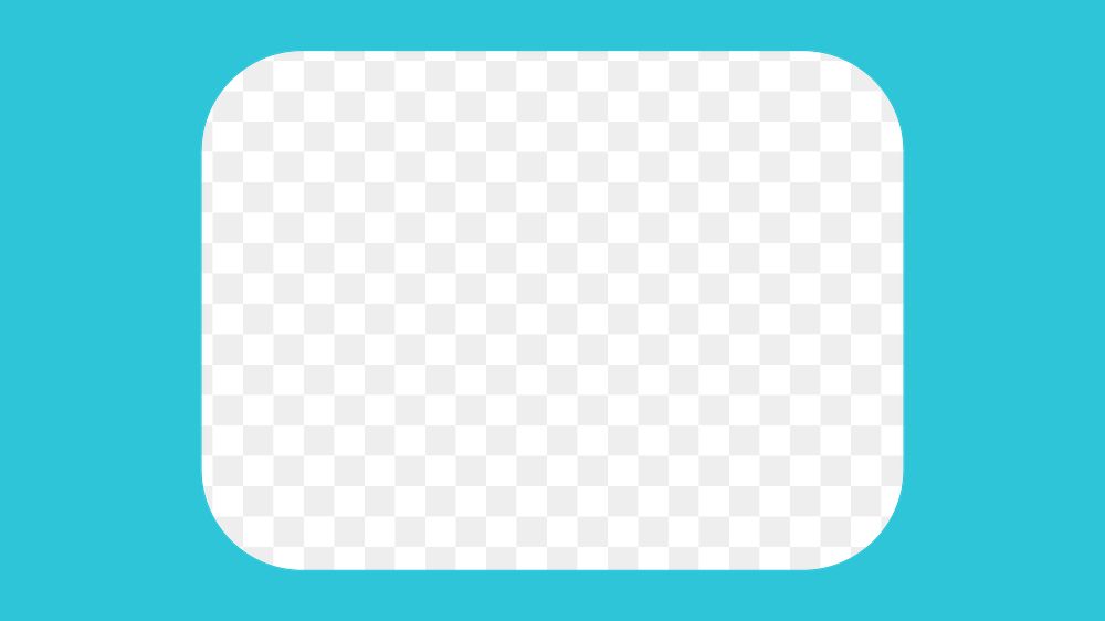 Rectangle frame png, light blue | Premium PNG - rawpixel