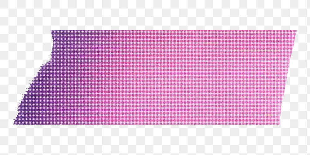 Pink pattern washi tape png sticker, collage element, transparent background