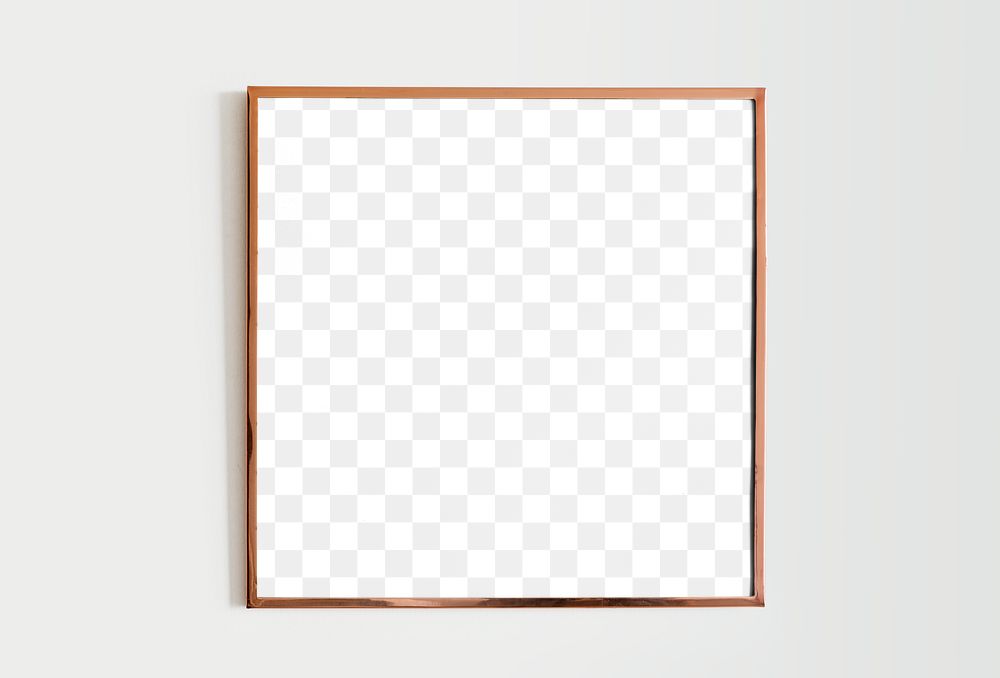 Wall frame png mockup, transparent design 