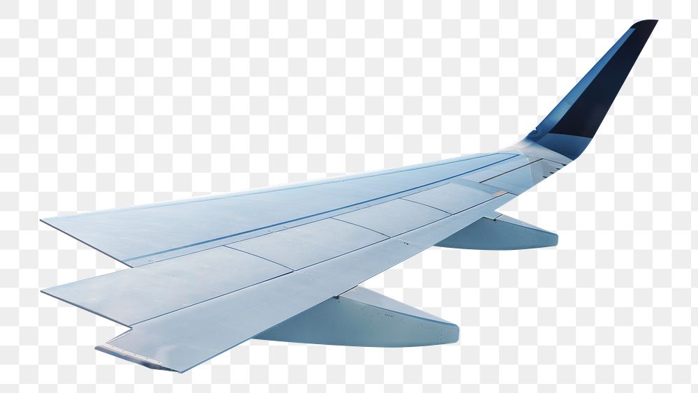 Aircraft wing png sticker, transparent background