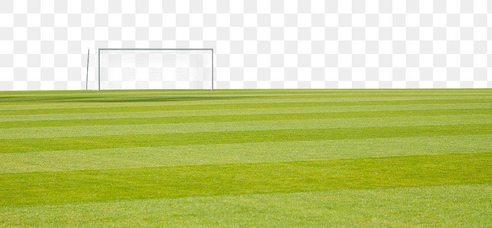 Football grass field png border, sport photo, transparent background