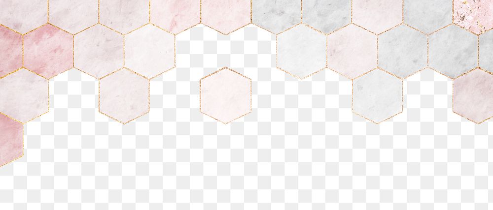 Pink marble png border, transparent background
