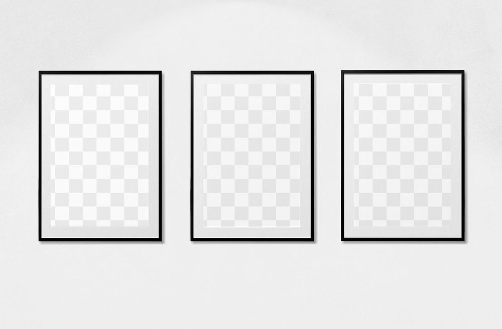 Exhibition photo frame  png mockup, transparent design 