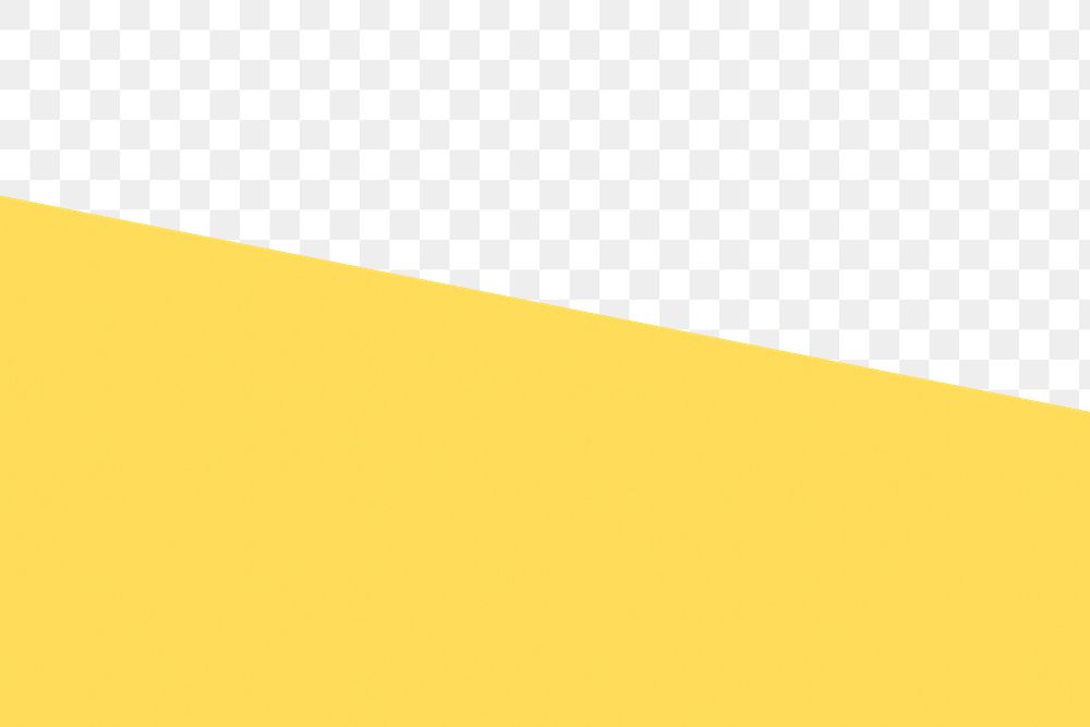 Yellow png border, transparent background