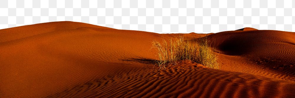 Desert png border, transparent background