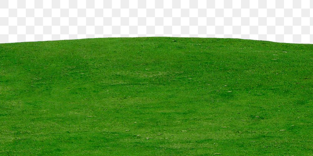 Green grass hill  png border, nature image, transparent background