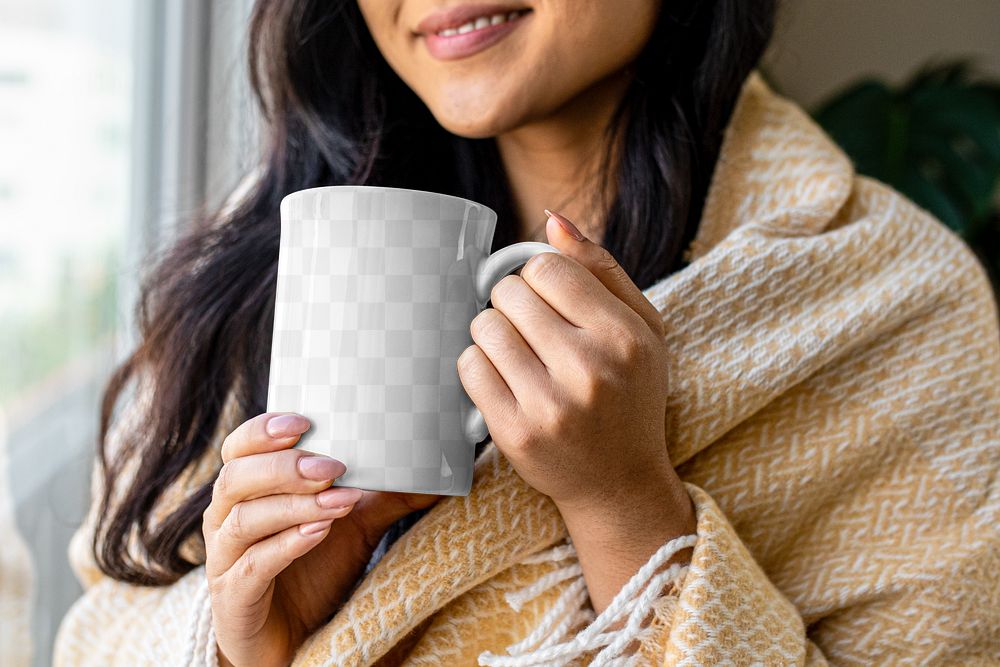 Coffee mug mockup, product, transparent design