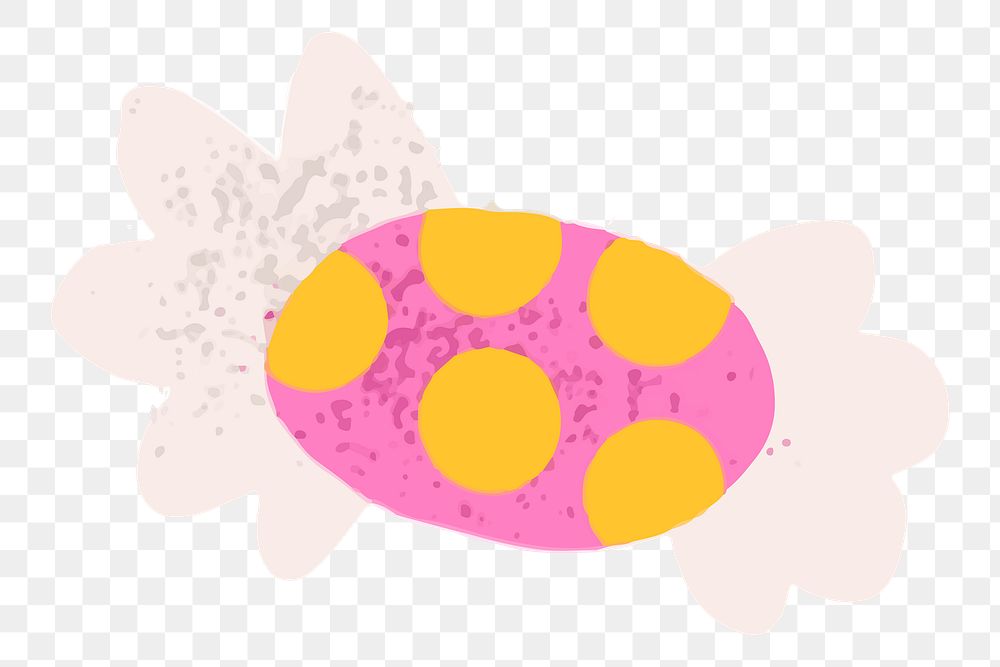 Pink candy png sticker, cute design, transparent background