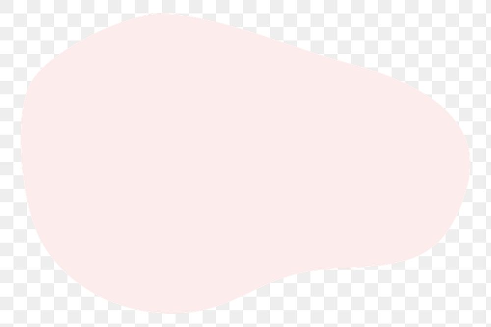 Pink abstract shape png sticker, transparent background