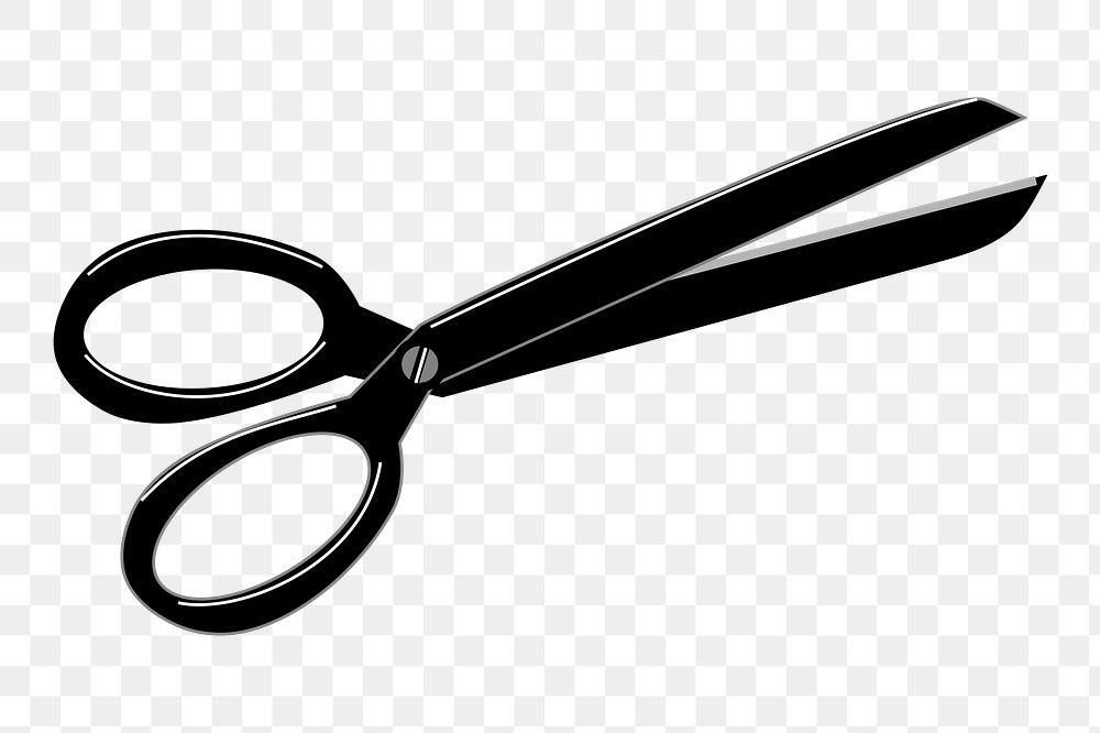 Scissors png sticker illustration, transparent background. 