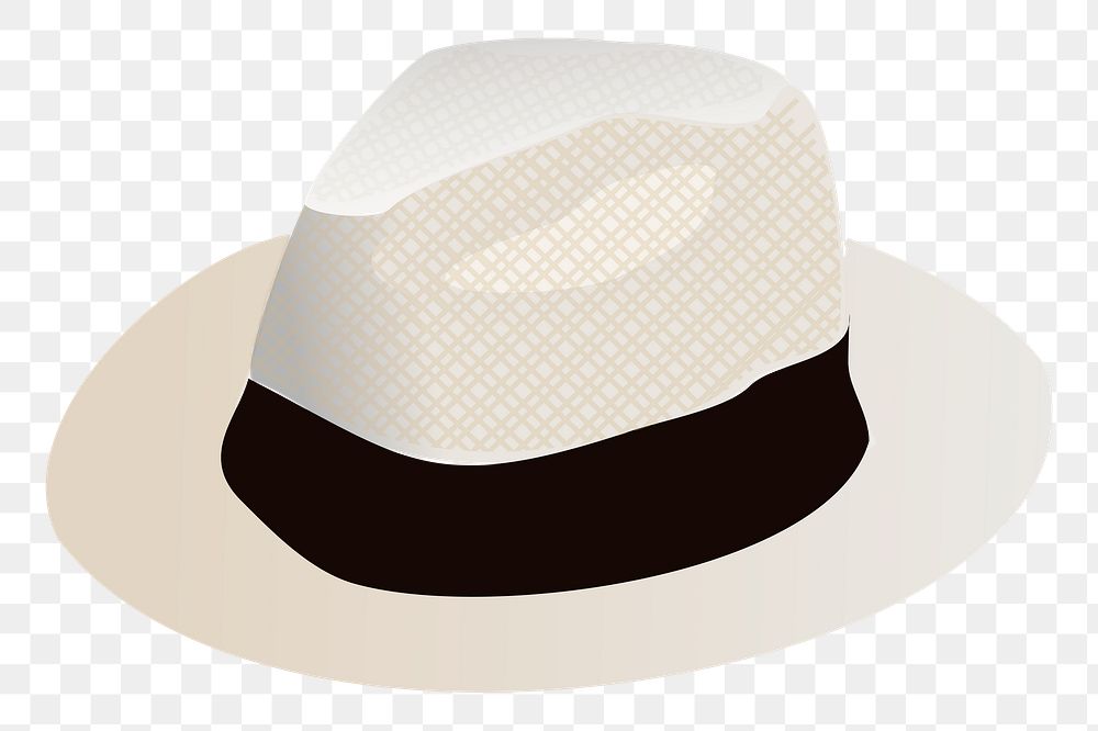 Panama hat png illustration, transparent background. Free public domain CC0 image.