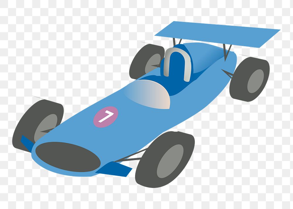 Racing car png illustration, transparent background. Free public domain CC0 image.
