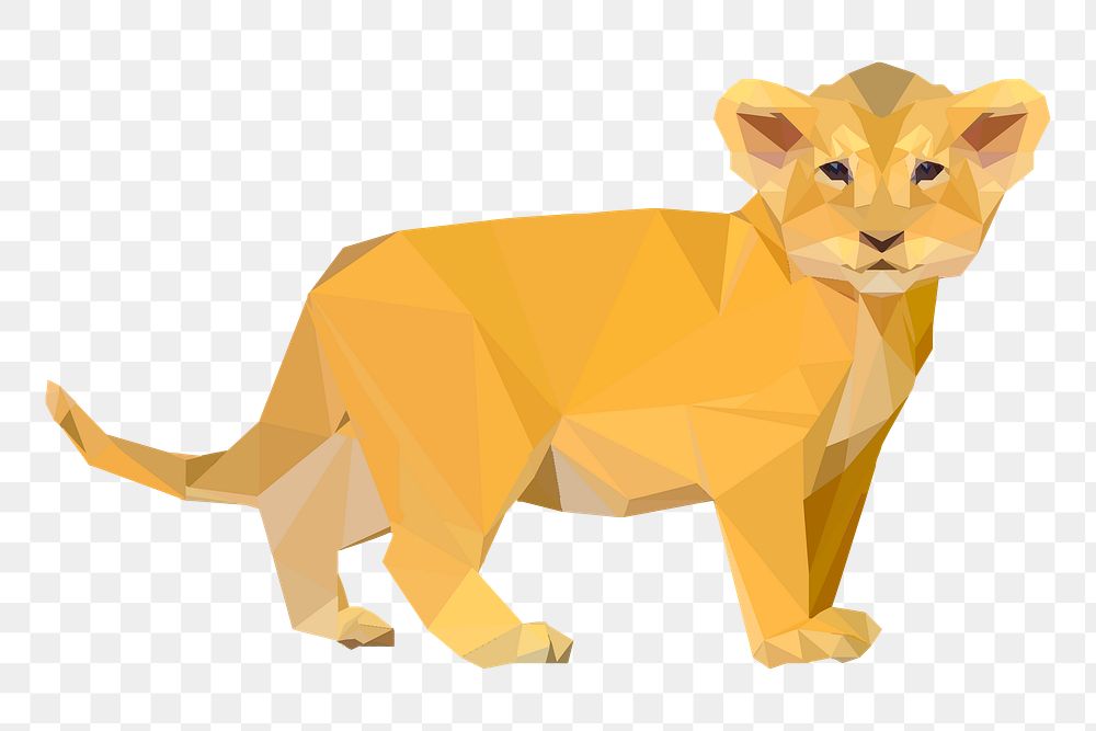 Tiger cub png illustration, transparent background. Free public domain CC0 image.