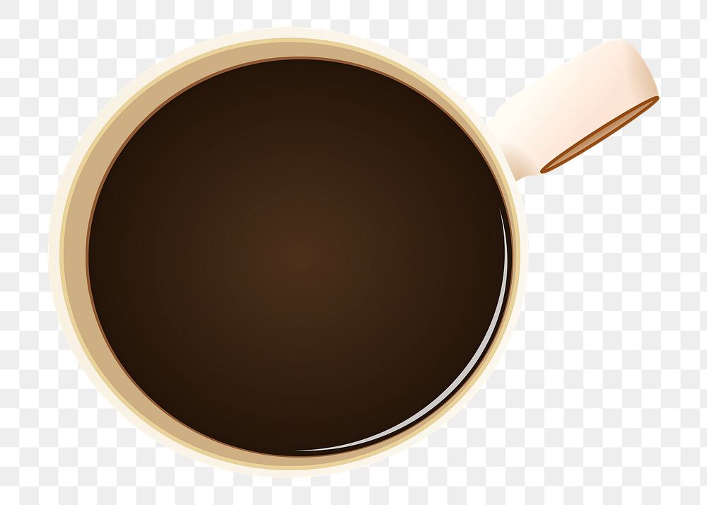 Coffee cup png sticker, transparent background. Free public domain CC0 image.