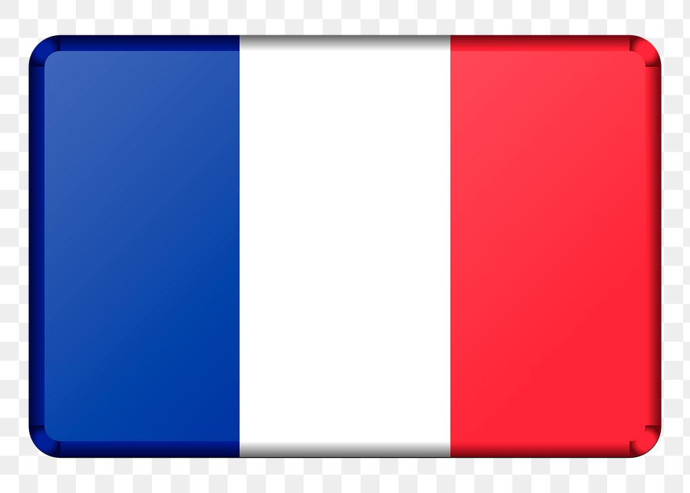 French flag png sticker, transparent background. Free public domain CC0 image.