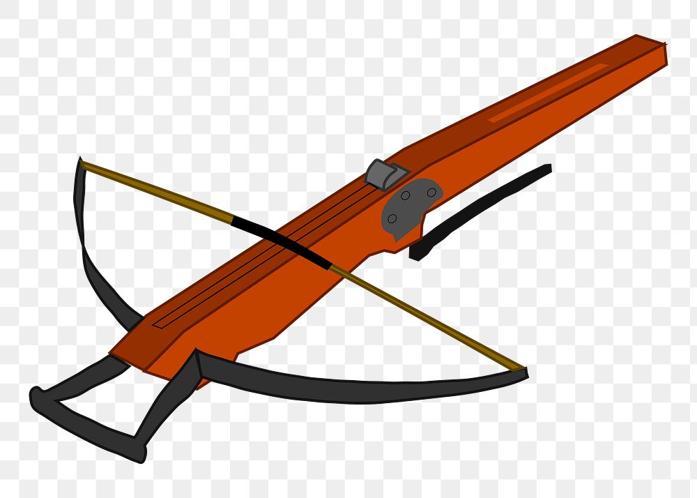 Crossbow png illustration, transparent background. Free public domain CC0 image.