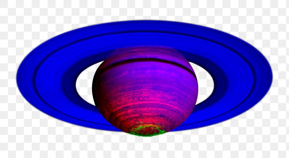 Colorful Saturn png sticker, transparent background