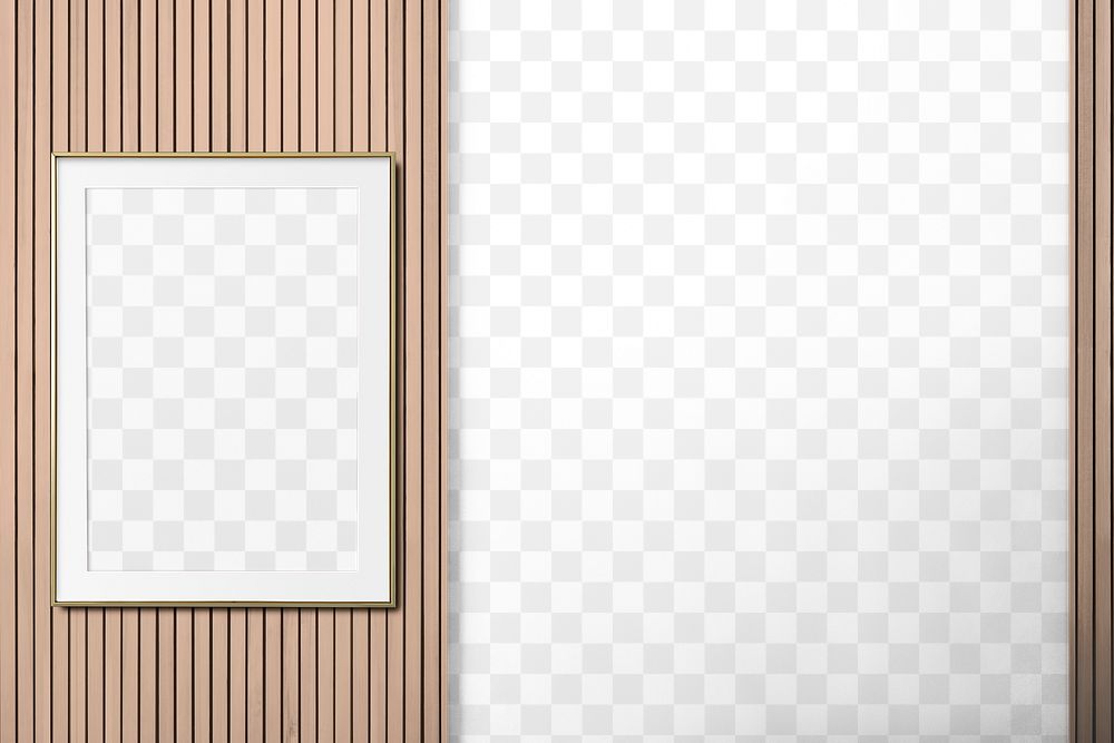 Picture frame png wall mockup, home decor, transparent design