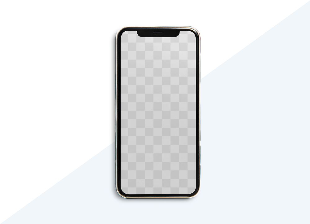 Phone screen png mockup, digital device, transparent design 
