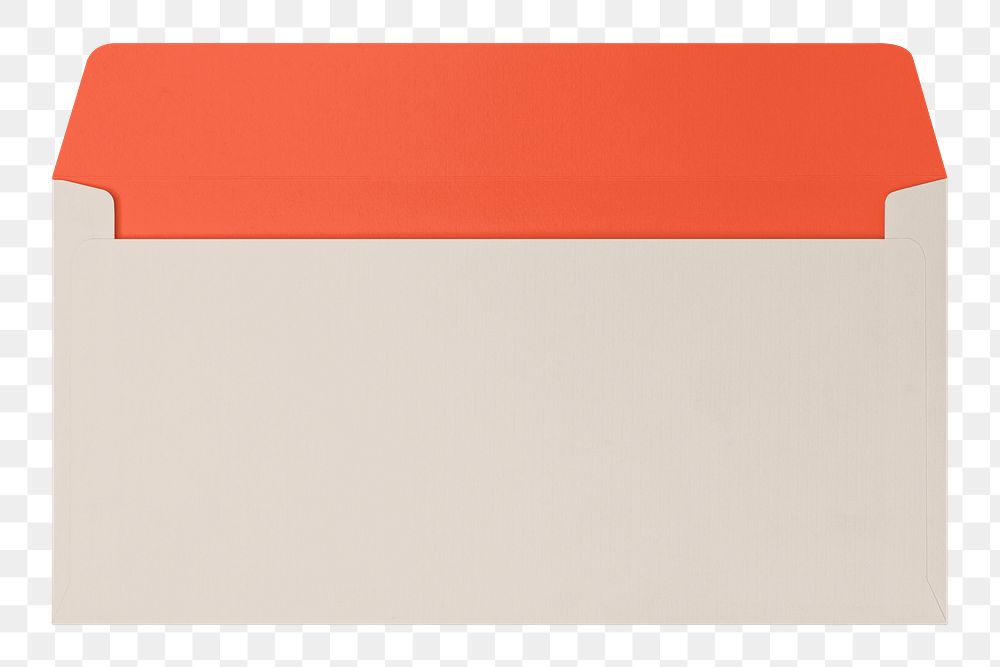 Beige envelope png sticker, transparent background