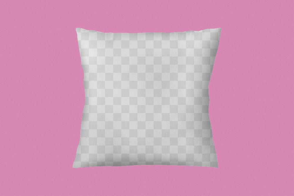 Cushion cover png transparent mockup