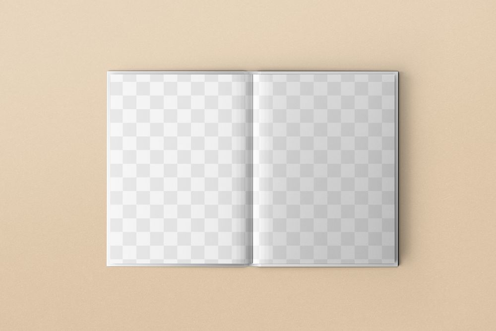 Book png mockup, editable transparent design