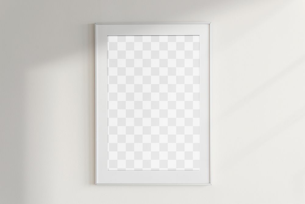 Picture frame png mockup sticker, transparent design