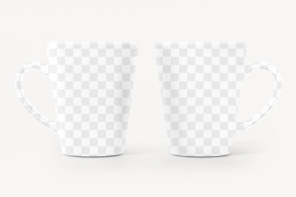 Coffee mug png mockup, transparent design