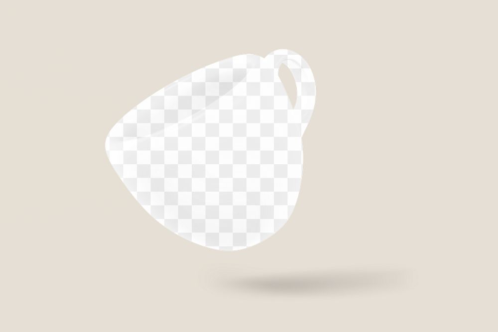 Espresso cup png mockup, transparent product design