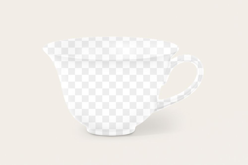 Tea cup png mockup, transparent design