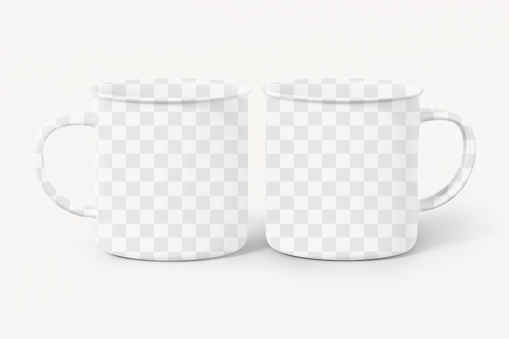 Camping mugs png mockup, transparent design