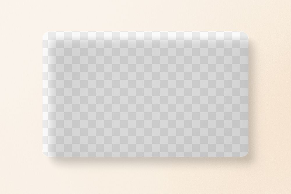 Business card png mockup, 3transparent design