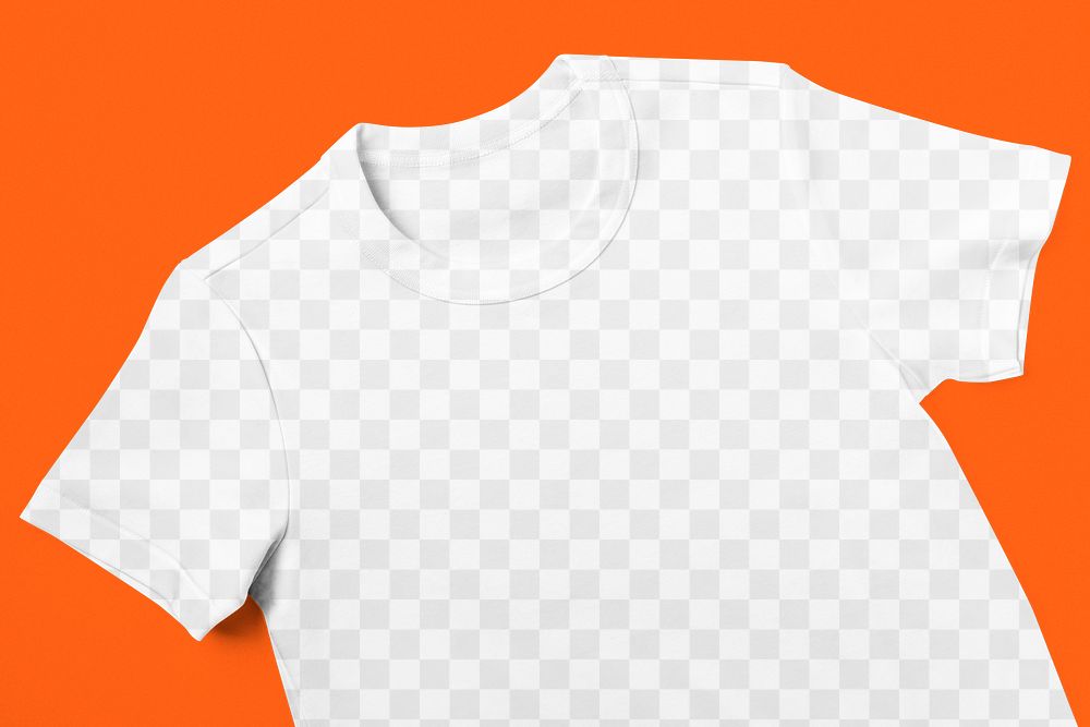 T-shirt png mockup, transparent design