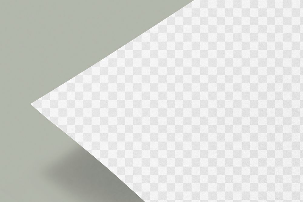 Letterhead paper png mockup, transparent design
