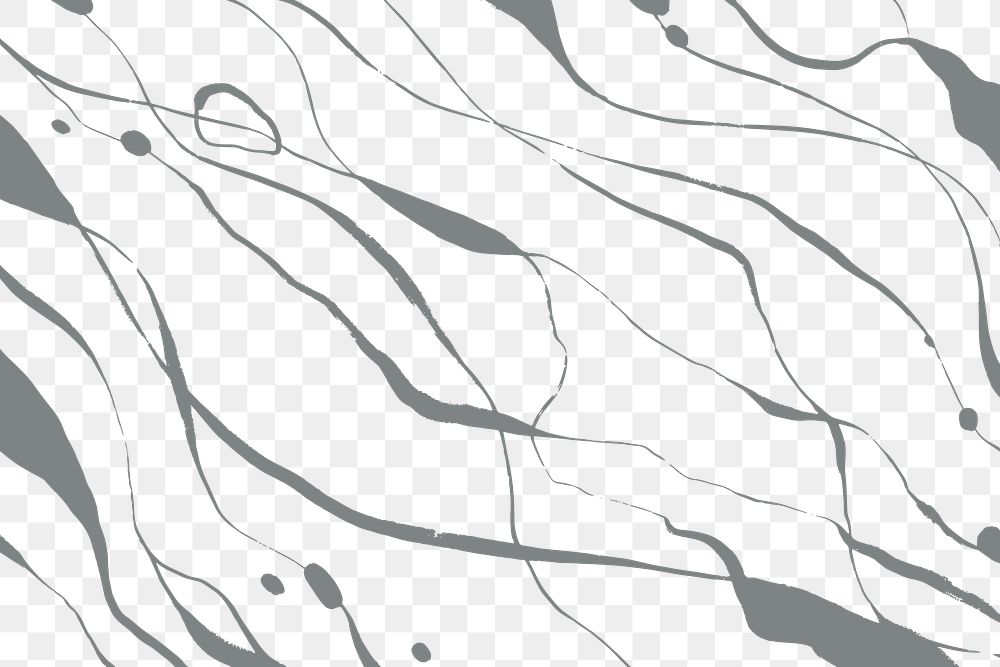 Png abstract wave background, gray design, transparent background